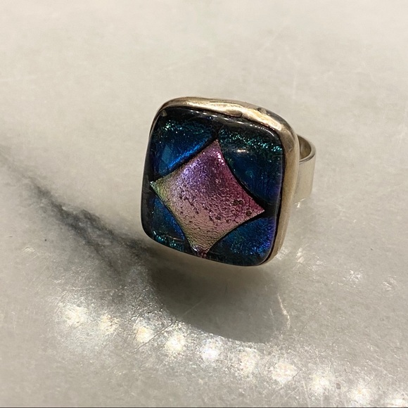 Dichroic Silver Ring - Picture 2 of 14